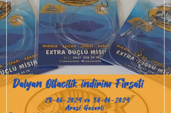 #DalyanOltacılık, #Gürpınar, #canlıyemkampanya, #dövmeiğneli, #diptakımıhediye, #balıkavı, #canlıyem, #sosyalmedya, #YouTube, #Instagram, #balıkavımalzemeleri, #kampanya, #balıkçılık, #özelkampanya, #BeylikdüzüBalıkAvı, #BüyükçekmeceBalıkAvı